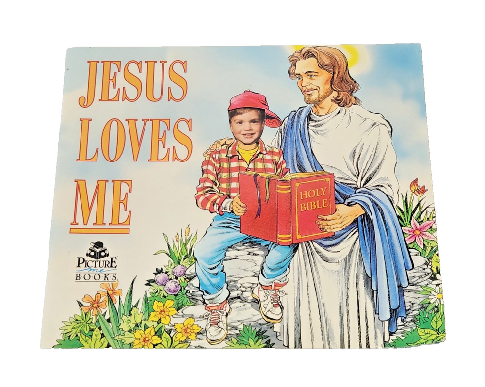 Vintage 90s "Jesus Loves Me" Religious Photo Picture Book ~Boy~ NEW OLD STOCK